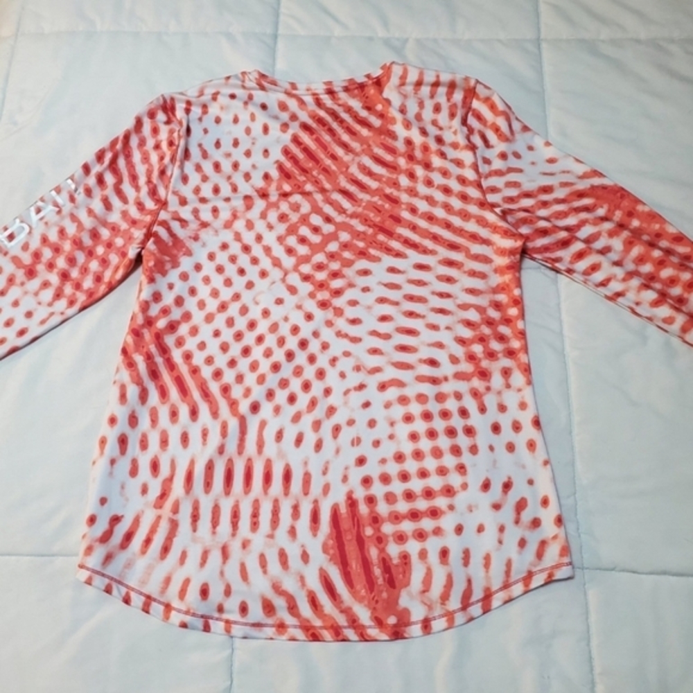 Womens Silverbait‎ fishing shirt. Size large. Long sleeve. White pink. Like New. - Picture 4 of 4